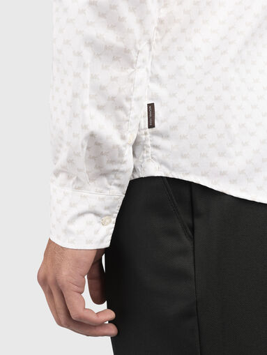 Slim shirt with monogram logo - 5
