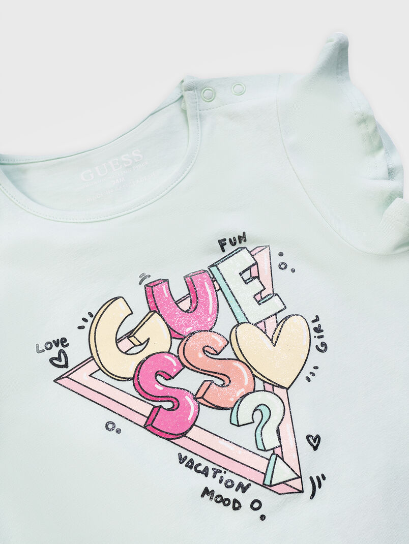 Cotton T-shirt with print - 3