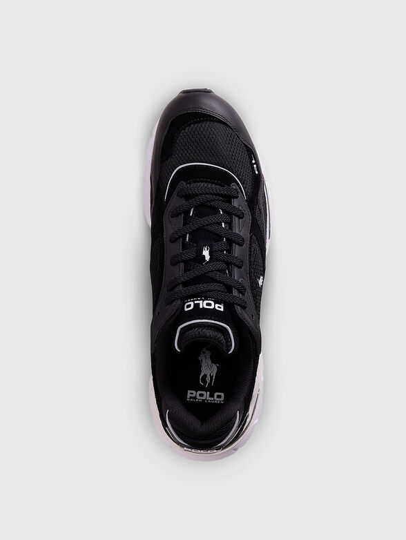 Sports shoes with mesh details and logo - 3