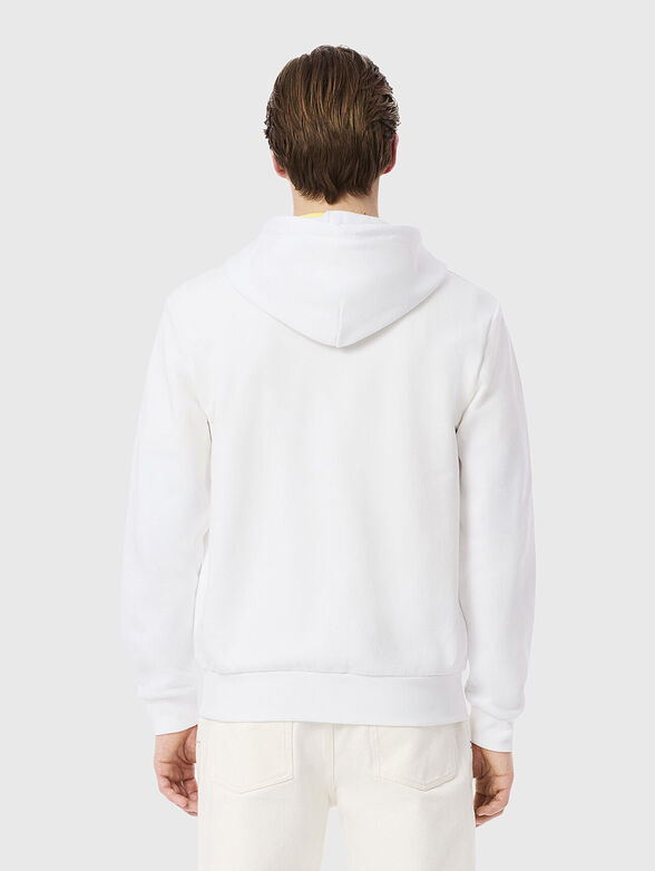 Cotton sweatshirt with logo embroidery - 3
