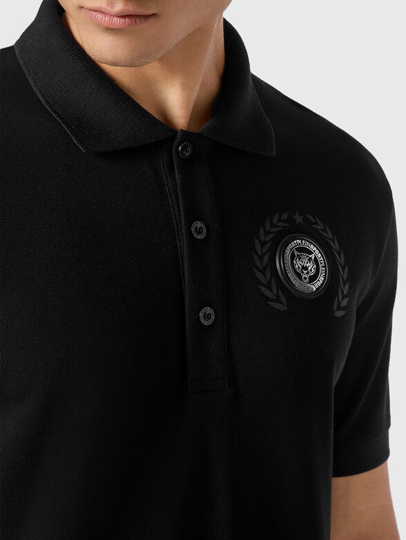 CARBON TIGER polo shirt in black - 3