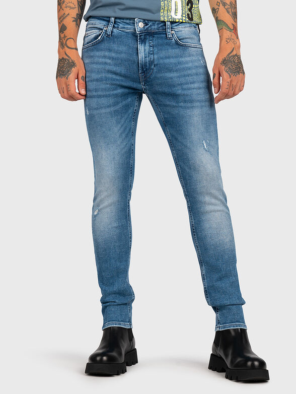 Blue skinny jeans - 1
