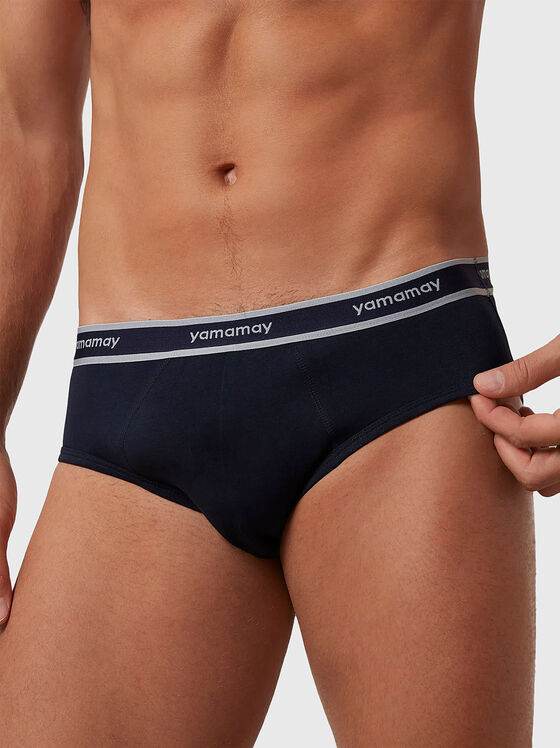 NEW FASHION COLOR black briefs with logo - 1