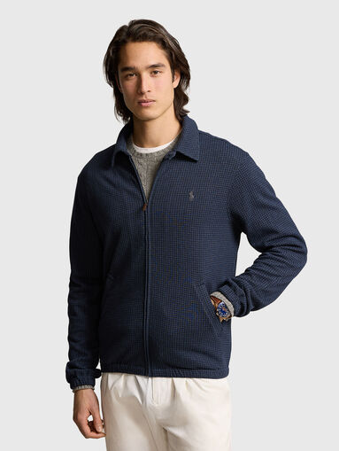 Dark blue vest with zip - 3
