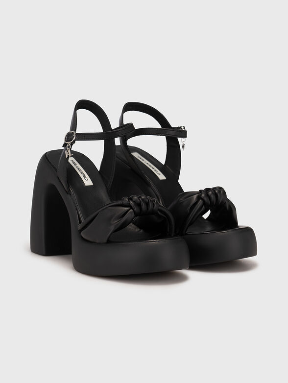 ASTRAGON HI black heeled sandals - 2