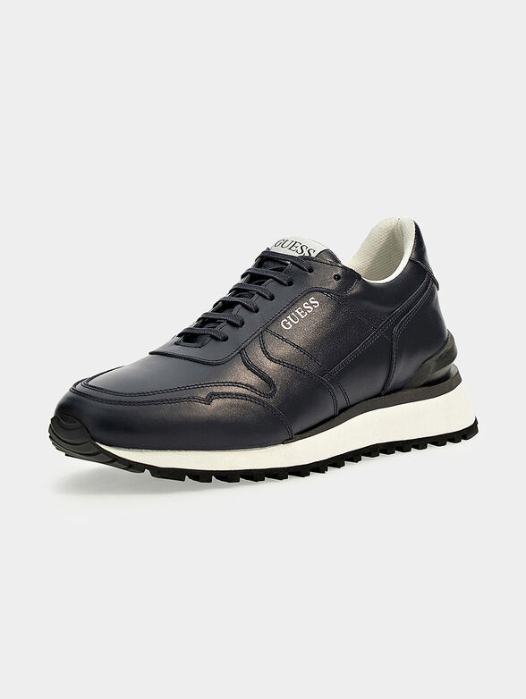 VARESE blue leather sneakers - 2