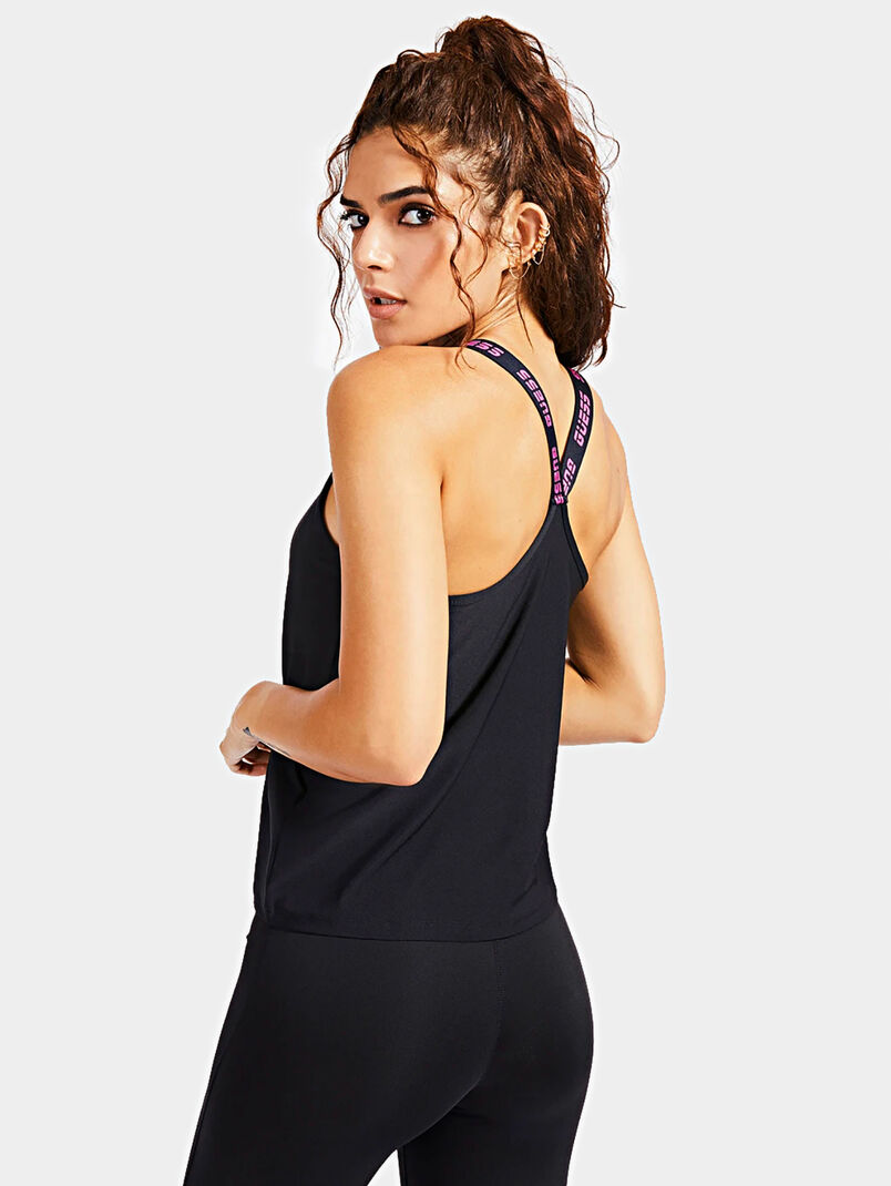 Sports tank top with branded straps - 3