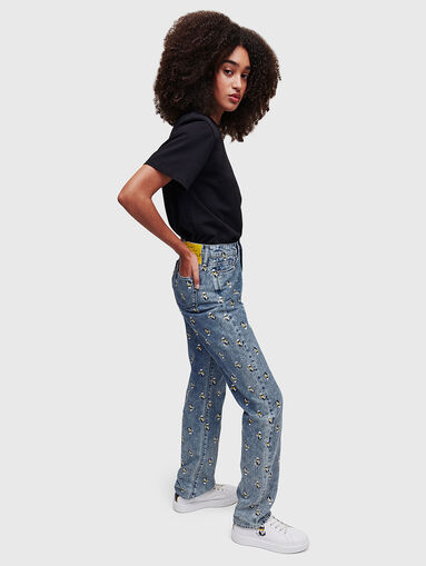 KLx DISNEY blue jeans with accented appliques - 3