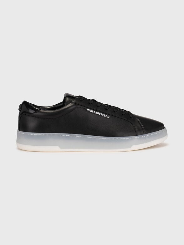KOURT III black leather shoes - 1