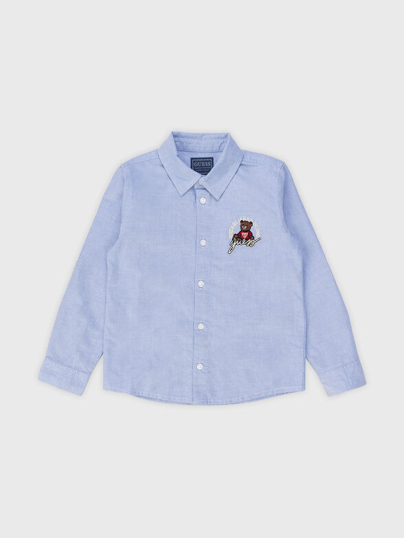 Light blue shirt with logo - 0