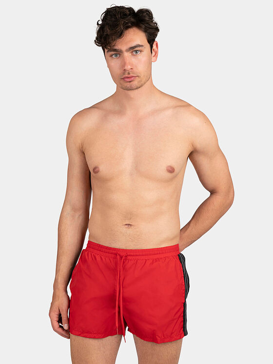 Red beach shorts - 1