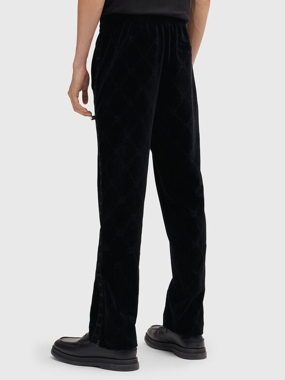 Velvet tracksuit with monogram - 1