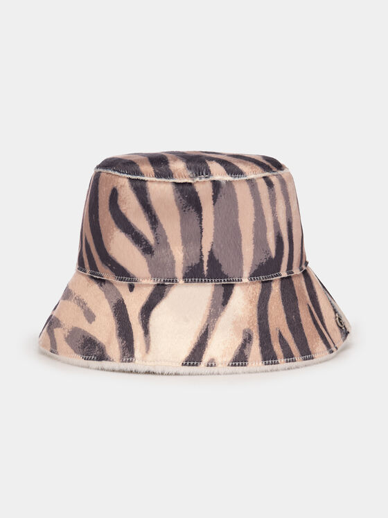 Reversible faux fur bucket hat - 1