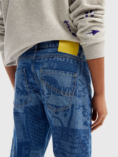 Jeans with artistic print - 2