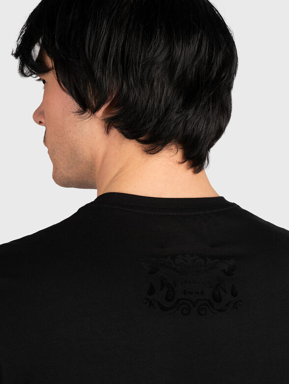 GMTS143 cotton blend T-shirt in black color - 5