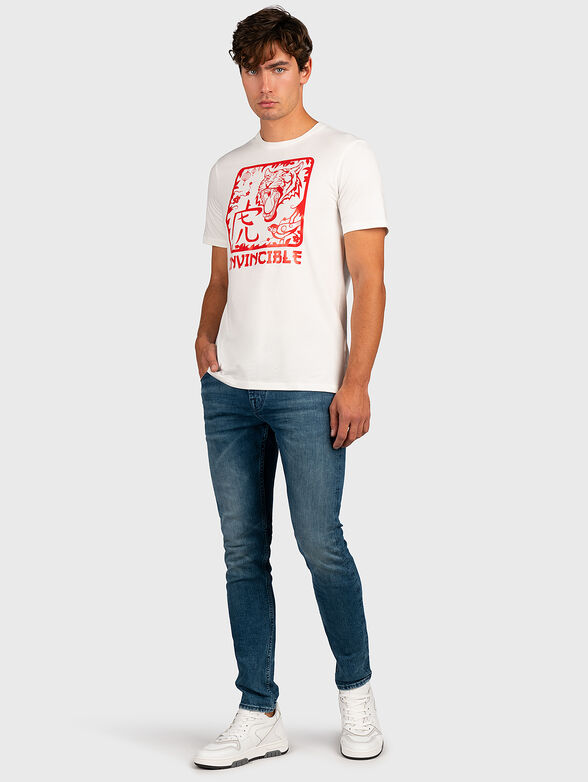 GMTS 043 white T-shirt with print - 6
