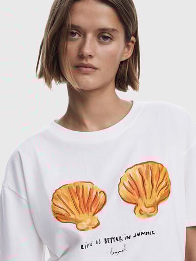 Printed cotton T-shirt - 5