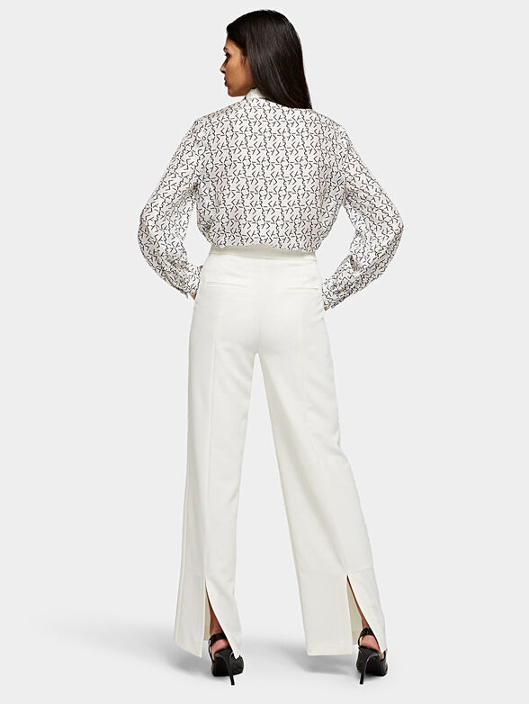 Trousers with back slit hem - 2