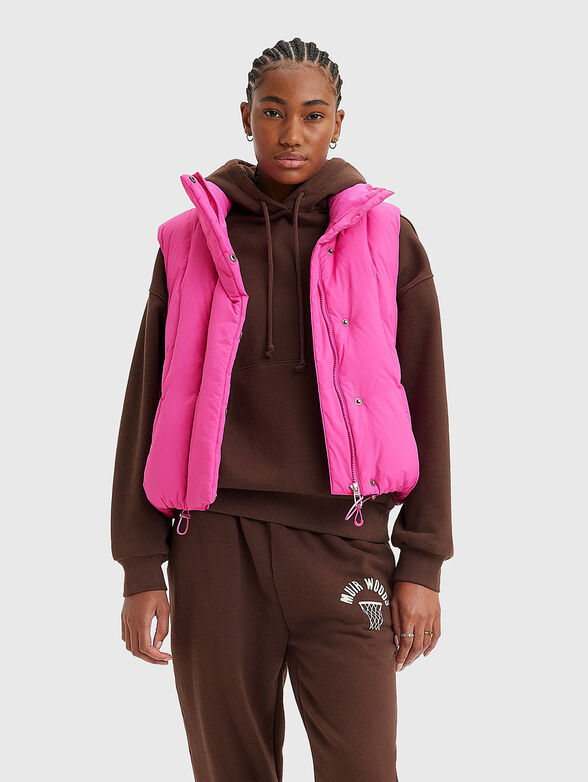PILLOW BUBBLE vest in fuxia - 4