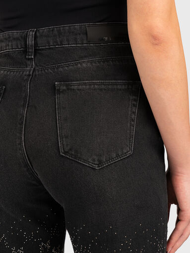 Straight jeans with rhinestone - 3