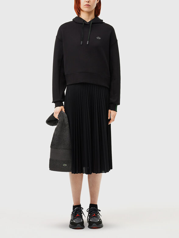 JUPE black pleated skirt - 4