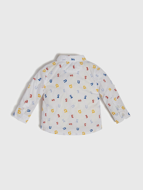 White shirt with contrasting embroidery - 2