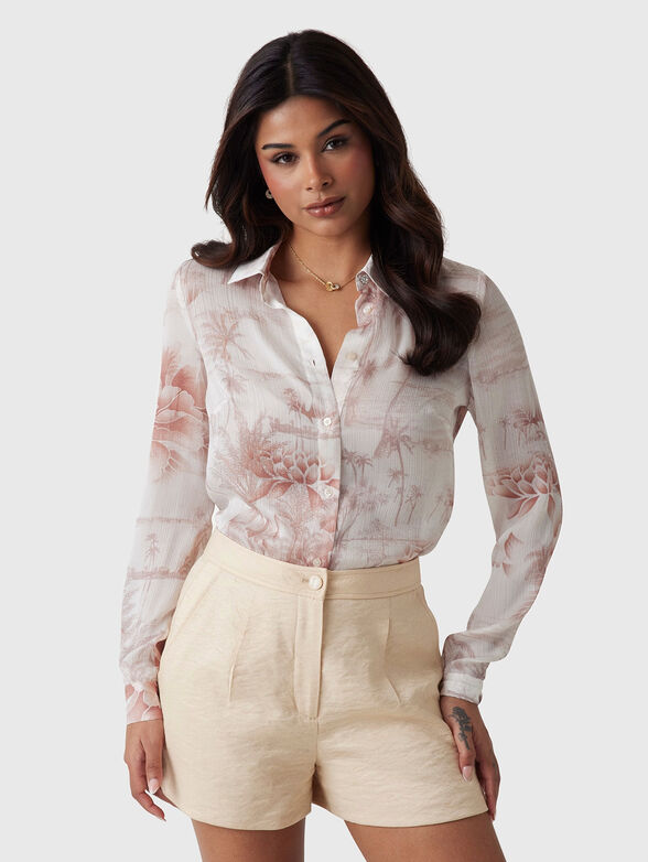 CLOUIS shirt with floral accents - 0