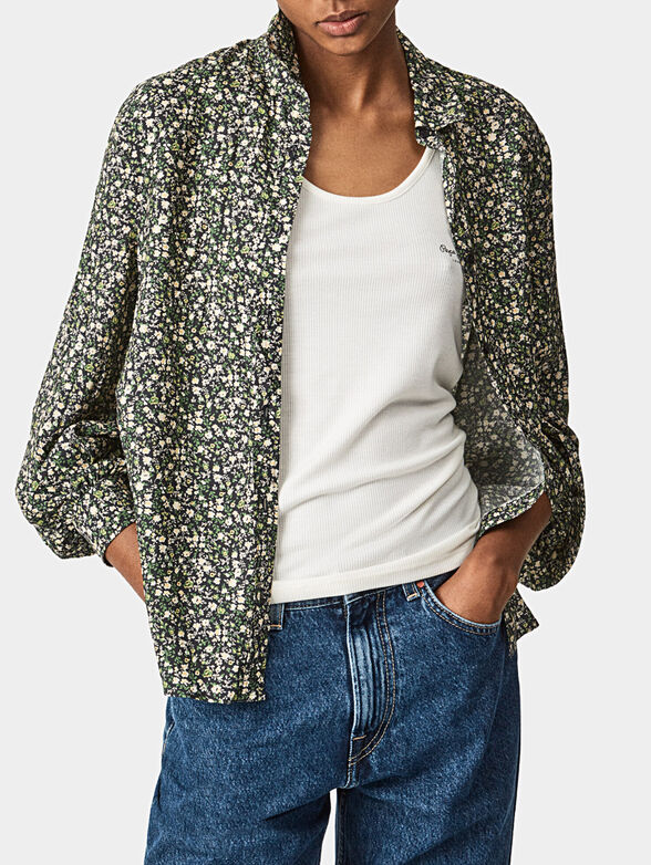 Shirt with floral print - 2