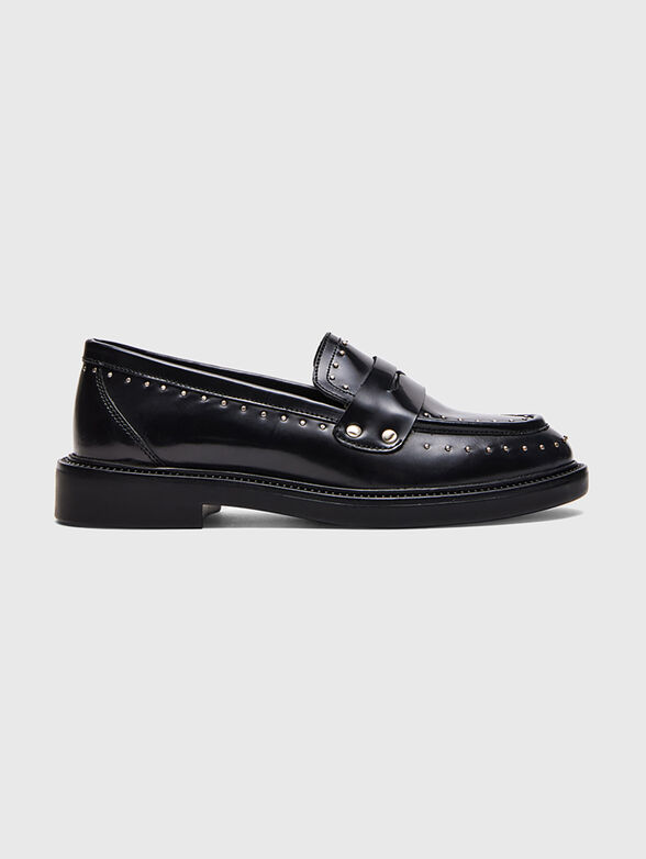 HARLOE leather loafers with eyelets - 0