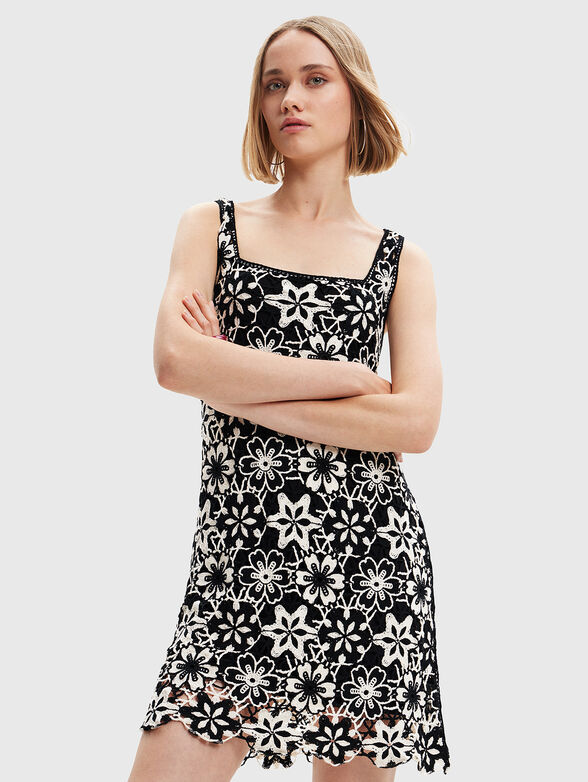 DAISIES dress with lace elements - 1