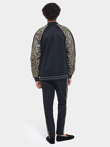 Animal print sweatshirt with zip - 5