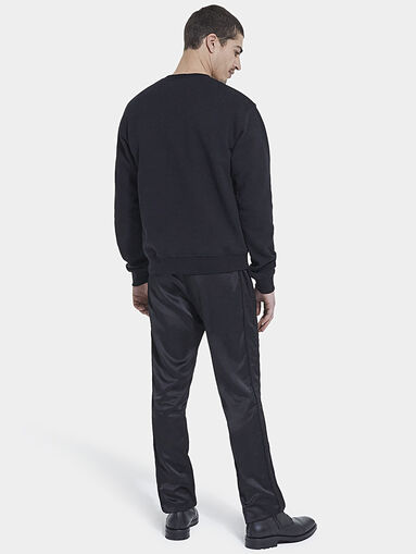 Black sweatshirt with print - 4
