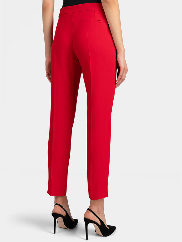 Red high waisted pants - 1