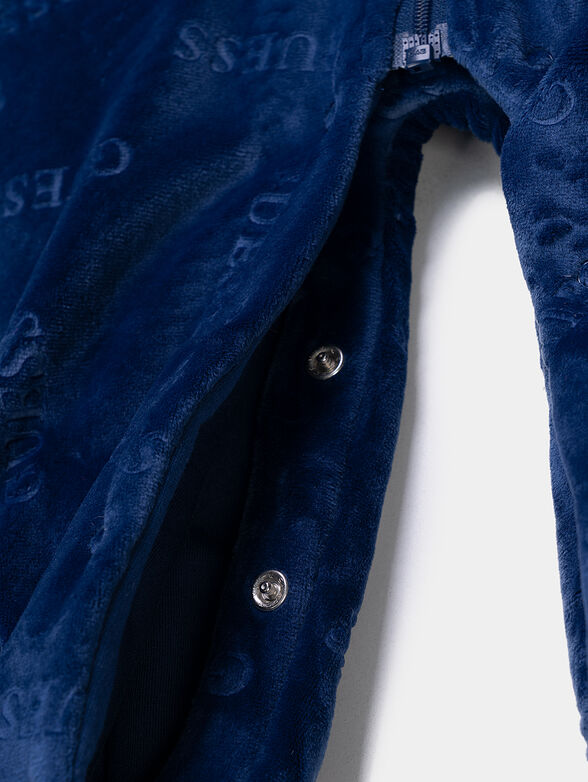 Overalls in blue color with zip - 4