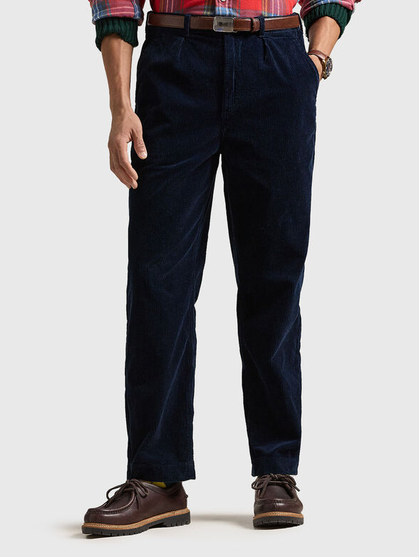 Blue velvet jeans - 0