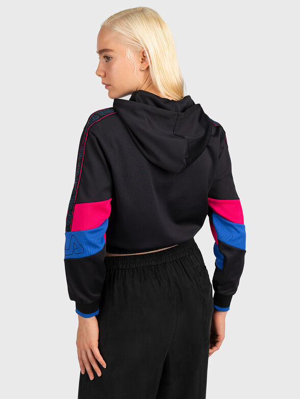 MARIELLE cropped sweatshirt with hood - 3