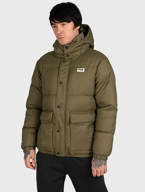 TIREBOLU green jacket with a hood - 1