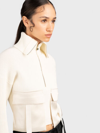 Pocket-accent sweater  - 5