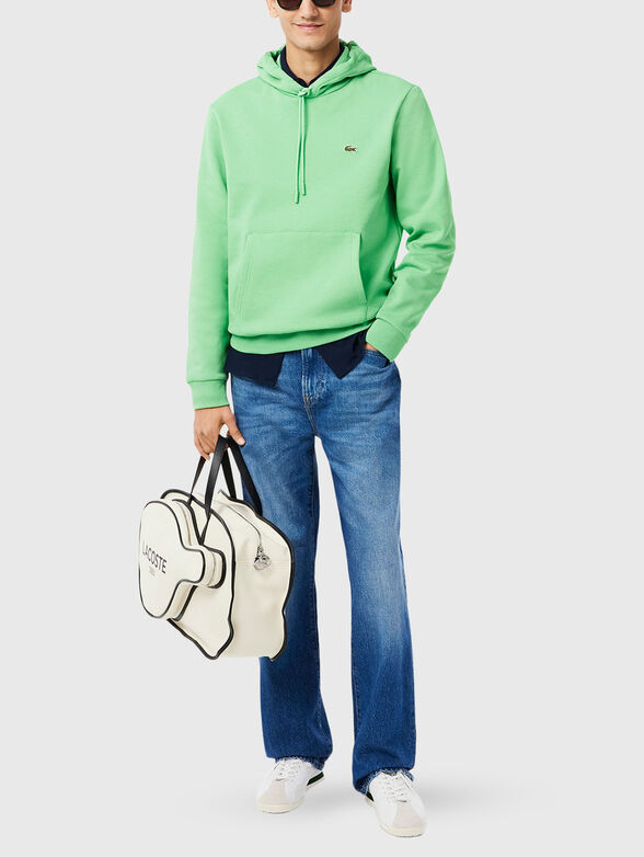 Hooded sweatshirt with logo accent - 2