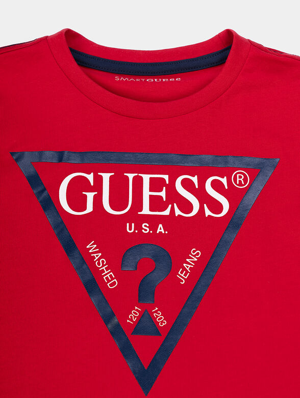 T-shirt with a triangular neon logo - 2