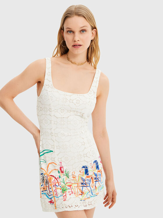 MOJITO dress with embroidery - 1