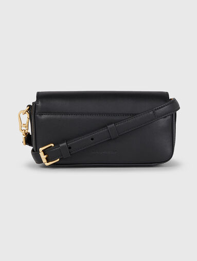 K/SIGNATURE beige leather bag with logo accent - 3