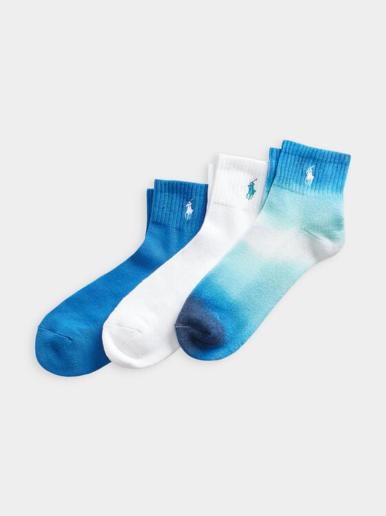 Τρία ζευγάρια κάλτσες με λογότυπο - 1