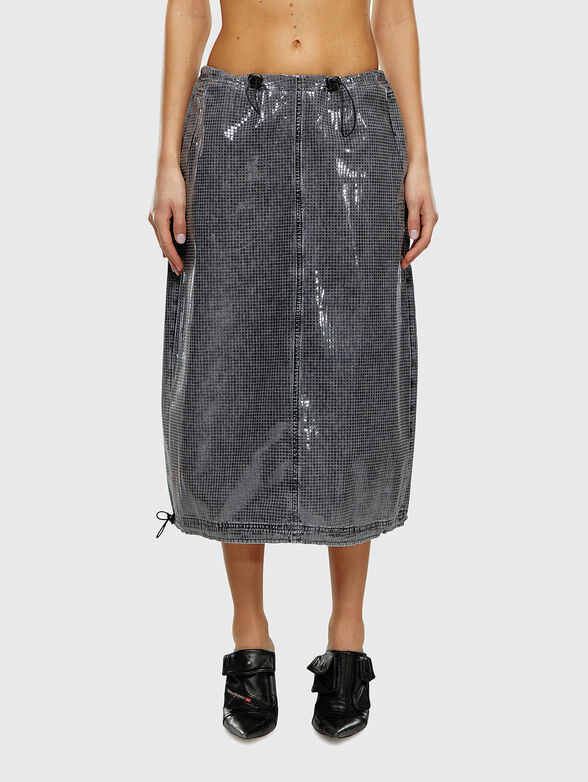 DE-MIRTOW denim midi skirt  - 0