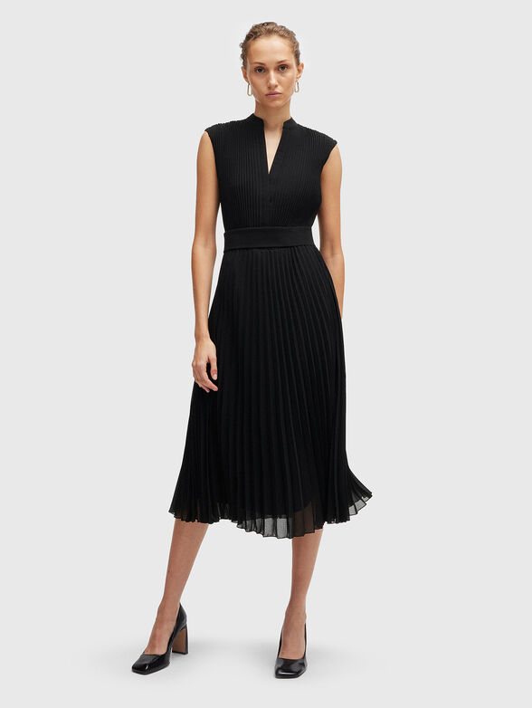 Black midi dress - 0