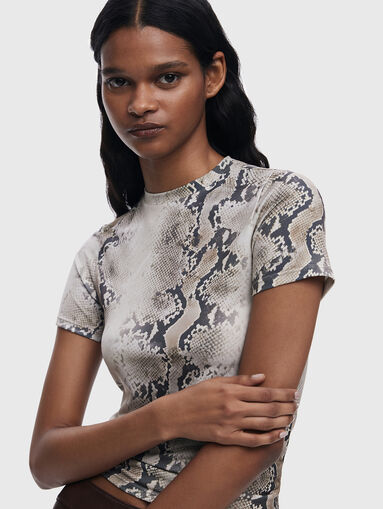 T-shirt with animal print - 4