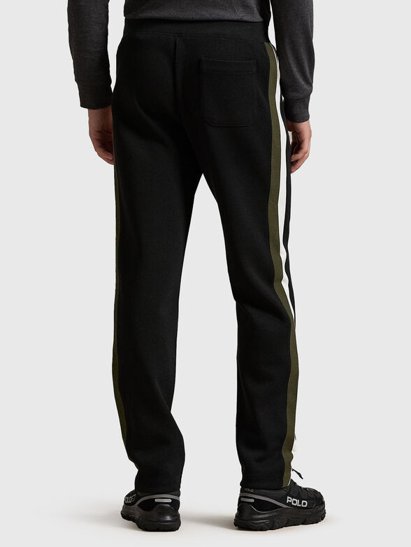 Sports pants with contrasting stripes - 1