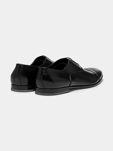 Black leather Oxford shoes - 3