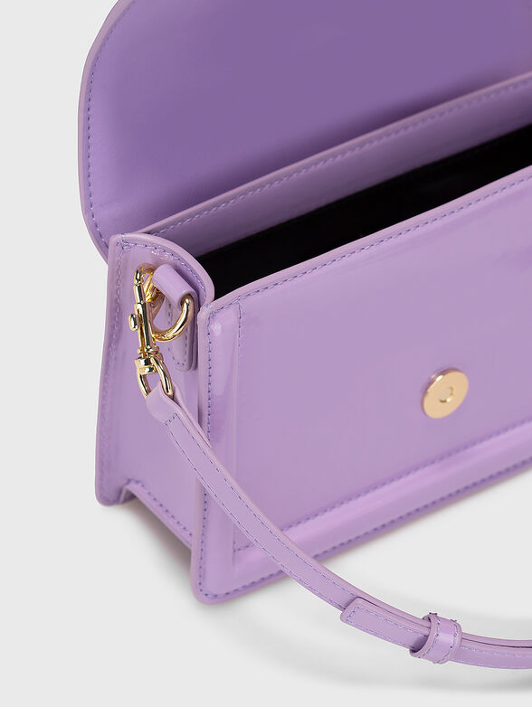 Purple bag with contrasting accent buckle - 6