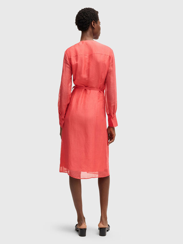DOSALA midi dress in linen blend - 1